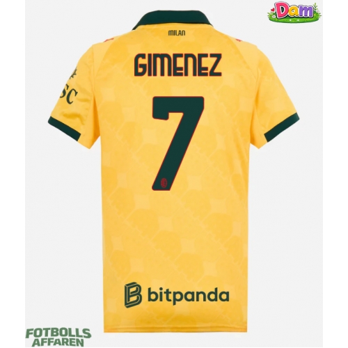 AC Milan Santiago Gimenez #7 Tredje Tröja Kvinnor 2025-26 Kortärmad